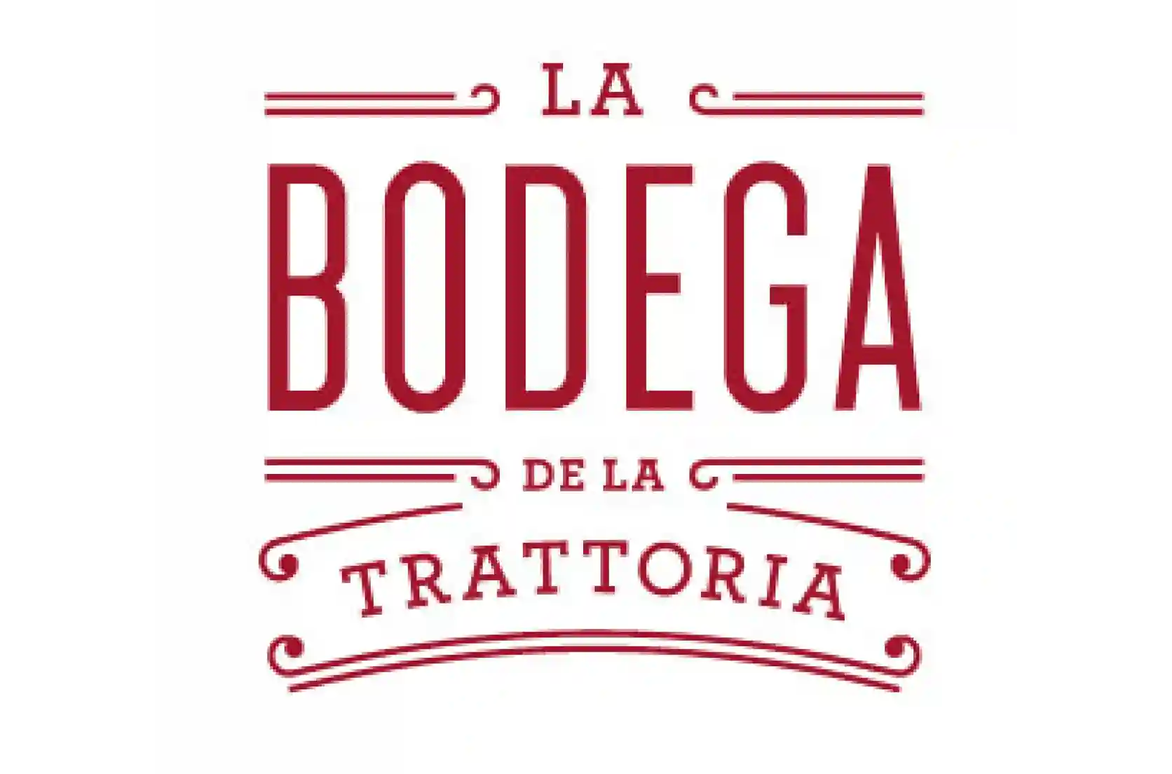 Logotipo de La Bodega de la Trattoria, restaurante italiano de pastas, pizzas, carnes y postres