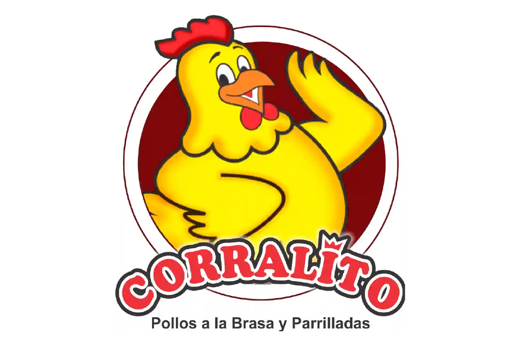 Logotipo de El Corralito, cadena de pollerías peruana especializada en pollo a la brasa, Chaufa y otros platos peruanos, con iniciativas de ayuda social