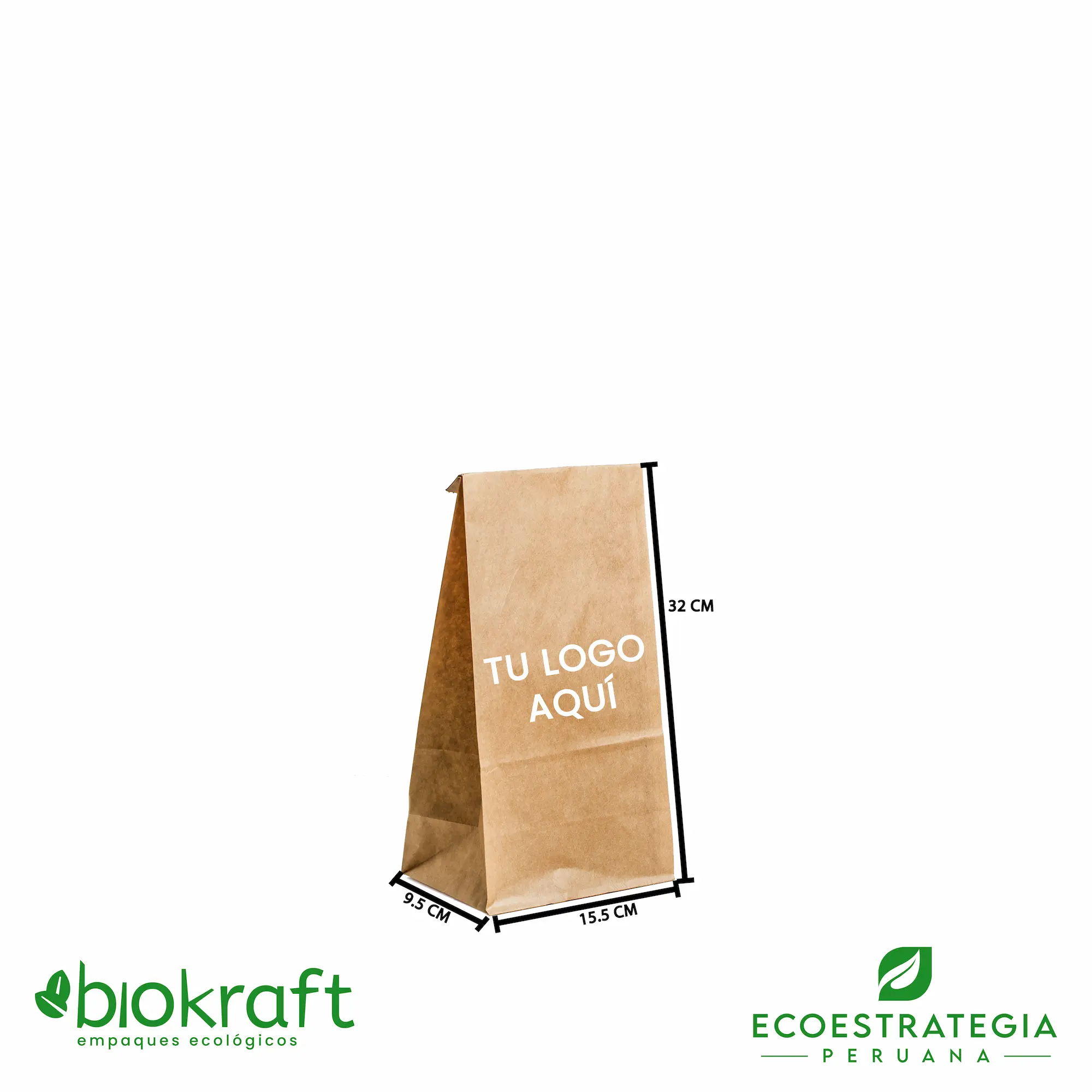 Bolsas de papel kraft biodegradable, ofrecen resistencia, estilo y cuidado del planeta en un solo empaque.