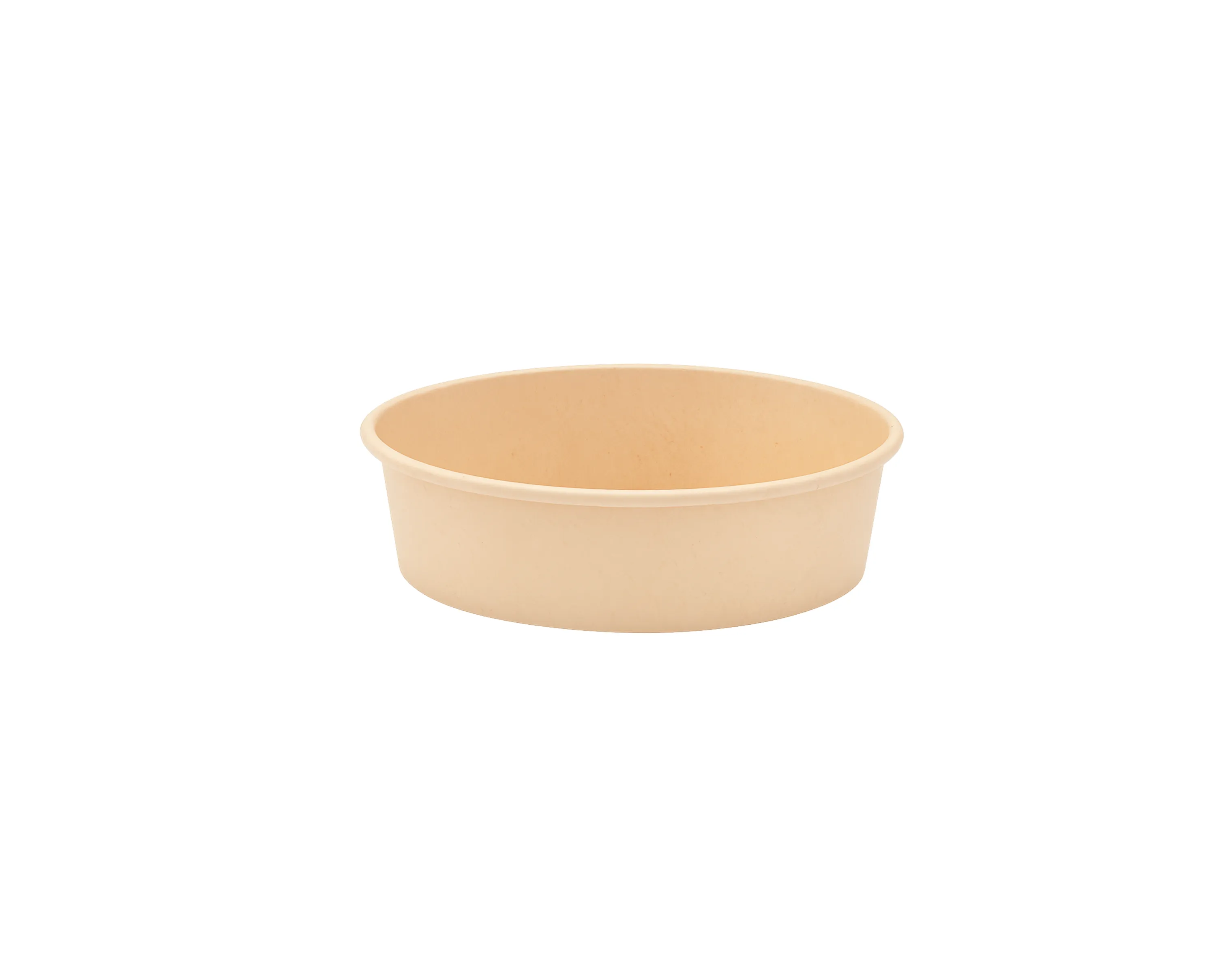 Envase biodegradable tipo bowl de 500ml hecho de bambú, ideal como táper para sopas, bowls de ensalada o vasos para helados. Resistente, ecológico y perfecto para delivery sostenible.