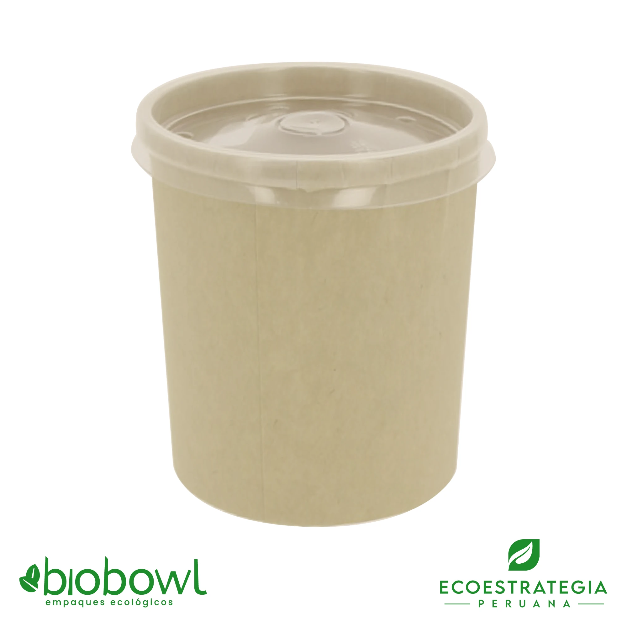 Bowl biodegradable 32oz de bambú con tapa hermética, duradero y compostable, perfecto para entregas sostenibles de alimentos