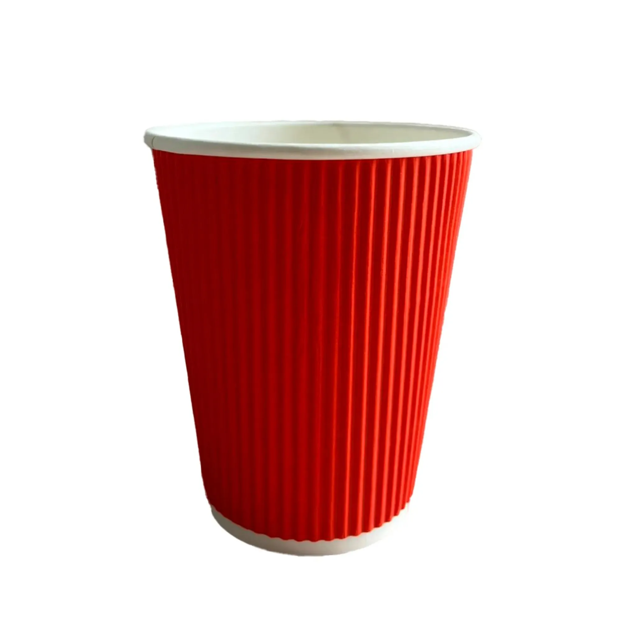 Vaso corrugado biodegradable de 8oz, ideal para café y bebidas calientes. Fabricado en polipapel ecológico, resistente al calor y perfecto para delivery.